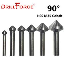 Drillforce Tools 10 31mm Hssco Cobalt 3 Flute 90 Degree