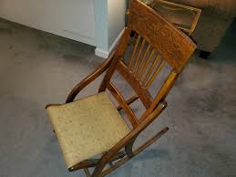 This chair may have the following characteristics, many of which where used in different types of american rocking chairs crafted. Antique Folding Rocking Chair Collectors Weekly