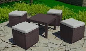 Be Set Outside Table 59x59x43 Cm And 4 Cubes 42x42x39 Cm Cushion 3d Max Model For 3d Studio Max In 2020 Cushions Table Cube