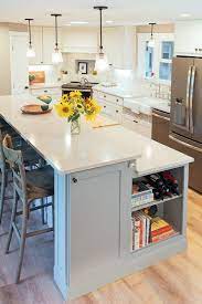 Two tier kitchen island ideas 22 751 2 tier island home design. Adding Color With A Large Two Tier Island
