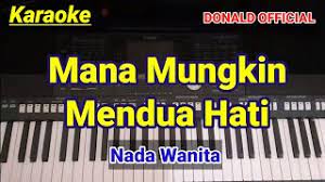 Karaoke Mana Mungkin Kau Mendua Hati Trio Ambisi Nada Wanita Youtube