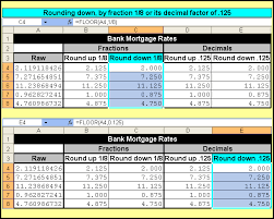 Toms Tutorials For Excel Rounding Numbers By Fractions Or
