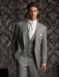 Groom Best Man Light Grey Wedding Suit Ideas For Men Wedding Suits Prom Tuxedo Allure Men Tuxedos