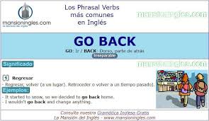 Phrasal Verbs Significado De Go Back Numeros Ordinales En Ingles Phrasal Verbs En Ingles Gramatica Inglesa