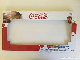 coca cola marco publicitario con luces led 63cm