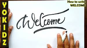 How To Write Welcome In Style How To Write Calligraphy Fancy Letters Bubble Letters