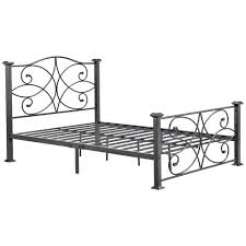 4.5 out of 5 stars. Complete Metal Full Size Bed In Black Silver Hodedah Target