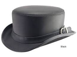 Head N Home Bromley Leather Top Hat 2x 3x Hats Aztex Hat Company Leather Hats Leather Top Hat Black Leather Hat