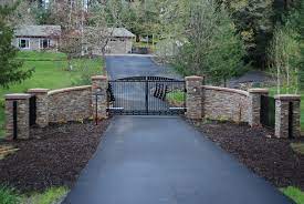 This is the cheapest way to pave a driveway. About Entrance Gates Driveway Driveway Entrance Landscaping Farm Entrance