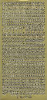 La première lettre de l'alphabet phénicien, souvent nommée aleph (ʾālef) par analogie avec l'alphabet. Sticker Alphabet Gold Bastelstube Michaelis