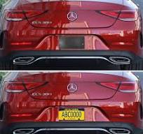 Amazon.com: ZXFOOG Rear License Plate Holder Bracket for Mercedes-Benz 2007-2023, Bumper Tailgate Trunk Car Tag Frame Mounting Kit, Replaces: ...
