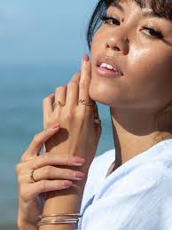 Mini Gold Wave Ring, Nalu Ring, Thin Ring,stack Ring,stacking Ring,