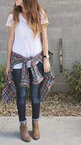 20 Style Tips On How To Wear A White T Shirt In Winter Gurl Com Fashion Fashion Clothes Women Flannel Outfits