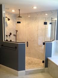 It has three #glass sides custom neo angle shower doors. Glass Shower Door Gallery Franklin Glass Company