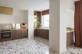 Everything To Know About Installing Terrazzo Countertops And Floors In Your Home Hunker Terrazzo Flooring Modern Kitchen Flooring Modern Flooring