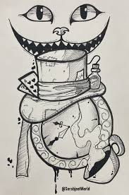 Thick black canvas bag is really durable that hold the 72pcs graffiti markers very well. Graffiti Zentangle Inspired Art In 2021 Art Drawings Sketches Alice In Wonderland Drawings Art