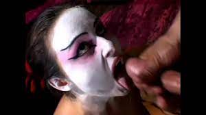 Brunette with painted face ass fucked - XVIDEOS.COM