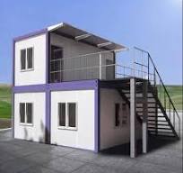 Construction Site Office Container House Flat Pack Home ...