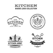 Logo Kitchen Cookingcook Illustration Chef Recipe Restaurant Icon Text Pan Set Label Badge Vintage Logo Design Free Templates Logo Design Template Kitchen Logo