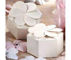White Petal Favor Boxes Party City Wedding Favor Boxes Wedding Petals Wedding Favor Bags