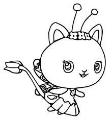 Make a fun coloring book out of family photos wi. Coloring Page Gabby S Dollhouse Kitty Fairy 7
