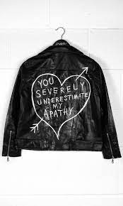 Apathy Leather Jacket Disturbiaclothing Disturbia Leather Jacket Biker Metal Alien Goth Occult Grunge Alternative Punk A Jackets Fashion Leather Jackets Women