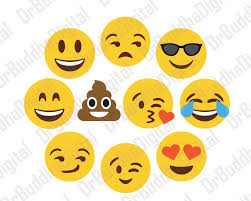 Emoji Svg Collection Emoji Dxf Emoji Clipart Svg Files For Silhouette Cameo Or Cricut Emoji Svg Emoji Clipart Emoji