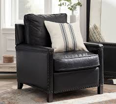 Tyler leather square arm recliner. Tyler Recliner Pottery Barn Off 50