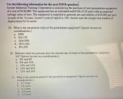 What is an industrial training? Solved Use The Following Information For The Next Four Qu Chegg Com