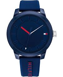 Tommy Hilfiger Men S Blue Silicone Strap Watch 44mm Reviews Watches Jewelry Watches Macy S In 2020 Tommy Hilfiger Watches Tommy Hilfiger Watches For Men
