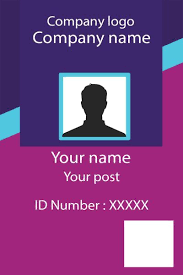 Id Card Twentyone Front Id Card Template Identity Card Design Employee Id Card