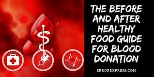 What to eat for breakfast before donating blood. The Before And After Healthy Food Guide For Blood Donation Newsdozens