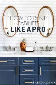Get inspired by these creative bathroom countertop ideas, ranging from marble to old barn doors. How To Paint Cabinets To Last Painting A Bathroom Vanity Maison De Pax