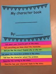 Character Flip Book Flip Book Resource Classroom Elementary Schools