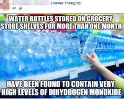 Therefore, they are more or less the same chemical compound, but the applications of. Dihydrogen Monoxide Hoax Returns In Social Media Meme Australian Associated Press