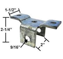 Spring Hanger -Front - for 1 3/4" Spring -Galvanized