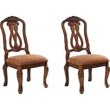 A choice blend of materials is accented by the most intricate carvings and appliques. Signature Design By Ashley North Shore Upholstered Seat Side Chair 2 Pk Dining Seating Furniture Appliances Shop The Exchange