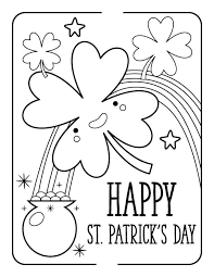 Shamrock is the name of young leaf of several clover species. Shamrock Coloring Pages St Patrick S Day Free Printable