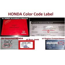 Kereta honda dah turun harga! Honda Cr Z Crz Original Touch Up Paint Ezy Touch Up Combo Set Touch Up Paint Scratch Removal Calar Kereta Shopee Malaysia