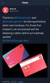 Compare between all crypto debit cards in our cryptocurrency debit card list. Stmx Possibly New Crypto Debit Cards Coming Soon Stormx Stmx