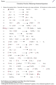 1) 1 n 2 + 3 h 2 → 2 nh 3 equations_balancing_worksheet_f. Worksheet Book Astonishing Balancing Chemical Equations Practice General Chemistryts And Answers Samsfriedchickenanddonuts