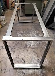 Trapezoid Steel Legs With 2 Braces Model Ttt07b2 Dining Etsy Steel Table Legs Metal Table Legs Industrial Legs