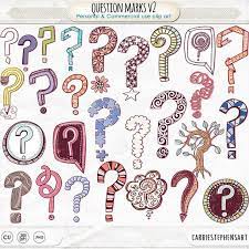 Question Mark Clipart Decorative Question Mark Graphics Etsy In 2021 Question Mark Clip Art Cover Artwork