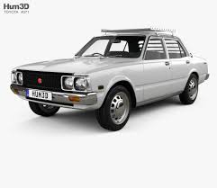 3d Model Of Toyota Corona Sedan 1975 Toyota Corona Toyota Sedan