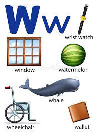 Wordbrain themes, words with friends, scrabble, 4pics1word, word cookies cheats, answers, and more. Illustration About Things That Start With The Letter W On A White Background Illustration Preschool Alphabet Learning Kids Learning Alphabet Alphabet Phonics