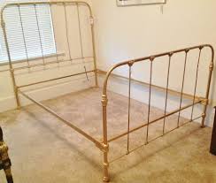 c 1920 antique cast iron gold painted full bed frame wrought iron bed frames iron bed cast iron beds