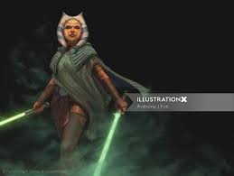 Download  star wars ahsoka  book at link below. Star Wars Force Destiny Ahsoka Illustration By Anthony J Foti