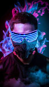 Best 3840x2160 neon wallpaper, 4k uhd 16:9 desktop background for any computer, laptop, tablet and phone. Mask Neon 4k Mobile Wallpaper Iphone Android Samsung Pixel Xiaomi Cool Blue Wallpaper Smoke Wallpaper Graffiti Wallpaper