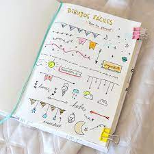 Podrás usarlos como inspiración para decorar de forma fácil tus cuadernos de matemáticas, inglés, ciencias naturales, lenguaje, estudios sociales, química, computación, etc. Dibujos Faciles Doodles Para Tu Planner Journal Bullet Journal Doodles Libreta De Apuntes Titulos Para Cuadernos