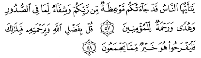 Listen surah yunus audio mp3 al quran on islamicfinder. Tafsir Ibnu Katsir Surah Yunus Ayat 57 58 Alqur Anmulia